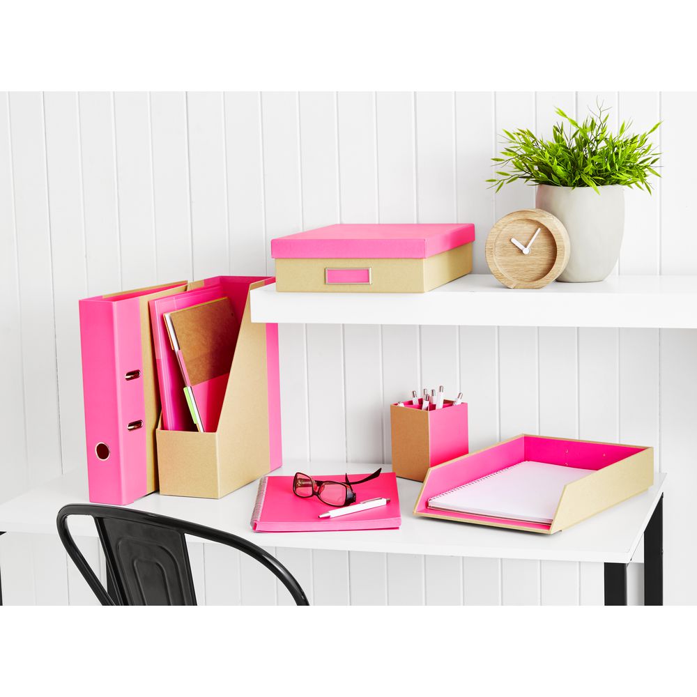 Otto Kraft Magazine File Neon Pink